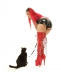 Valentina and Gucci the fashion cat